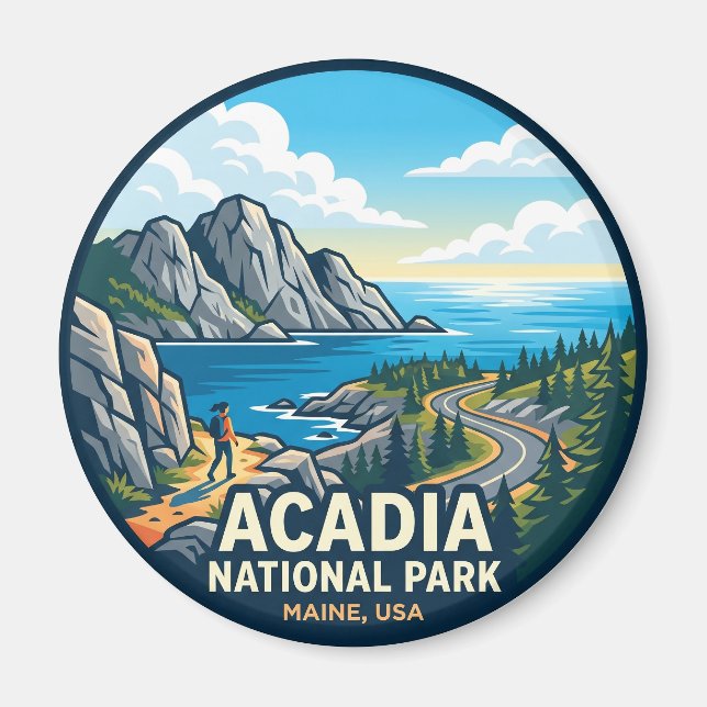 Acadia-Nationalpark USA Magnet (Vorne)