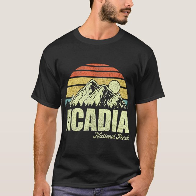 Acadia Nationalpark Vintage Shirt (Vorderseite)