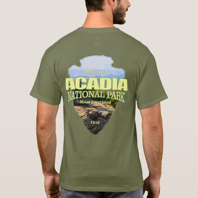 Acadia NP (Pfeilspitzen) T-Shirt (Rückseite)
