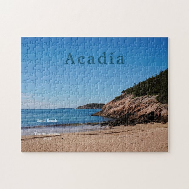 Acadia Sand Beach Nationalpark Maine (Horizontal)