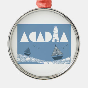 Acadia Silbernes Ornament