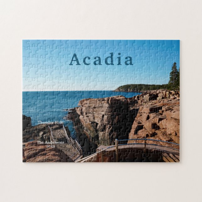 Acadia Thunder Hole Nationalpark Maine (Horizontal)