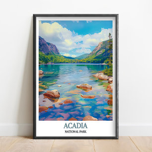 Acadia-Wandkunst - Jordan Pond Druck - Acadia Nati Poster