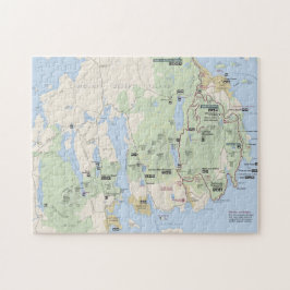Acadiakartenpuzzlespiel