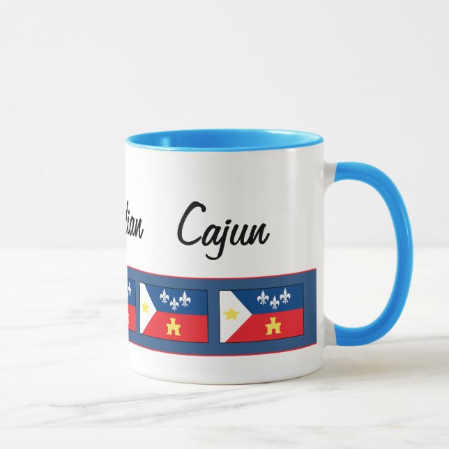 Acadiana Cajun Flagge Tasse (Rechts)