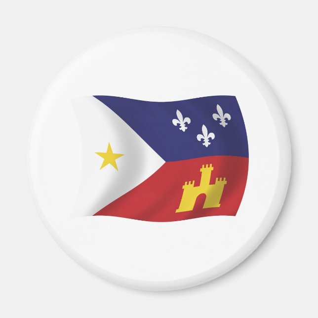 Acadiana Flag Magnet (Vorne)
