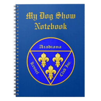 Acadiana Kennel Club Logo-Notebook Notizblock