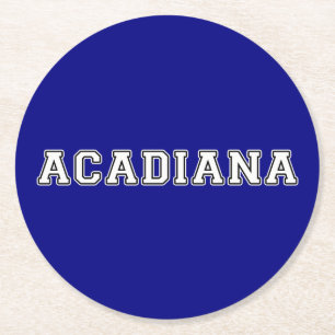 Acadiana Runder Pappuntersetzer