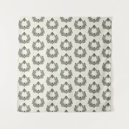 Acanthus & Antiquity, Schwarz & Elfenbeinhochzeit, Wandteppich
