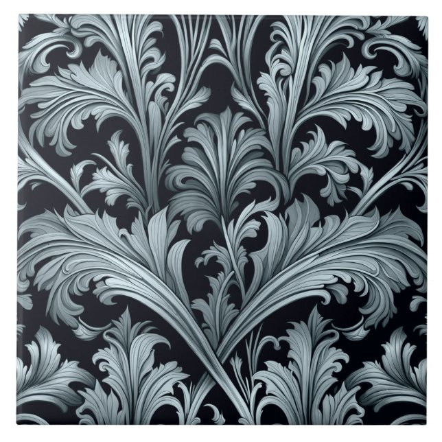 Acanthus-Blätter Fliese (Vorderseite)