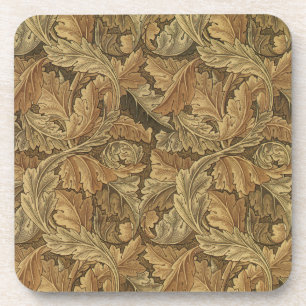 Acanthus-Blätter von William Morris, Antike Textil Getränkeuntersetzer