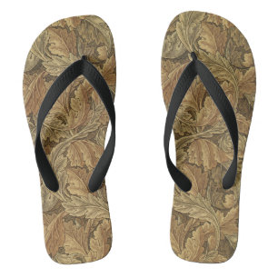 Acanthus-Blätter von William Morris, Antique Texti Flip Flops