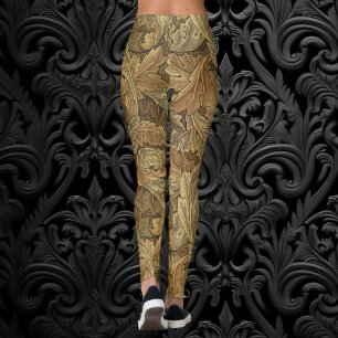 Acanthus-Blätter von William Morris, Antique Texti Leggings