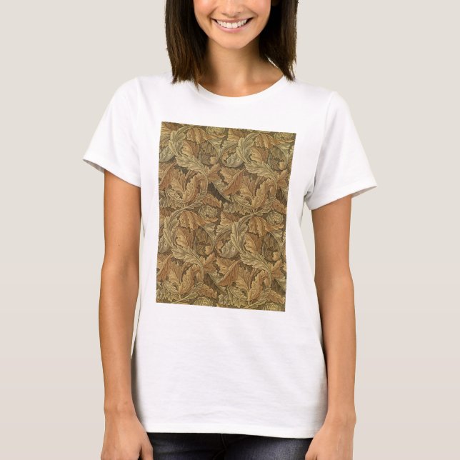 Acanthus-Blätter von William Morris, Antique Texti T-Shirt (Vorderseite)