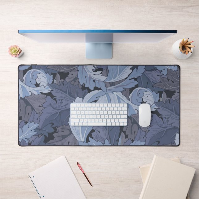 Acanthus Blue Gray, William Morris Schreibtischunterlage (Büro 1)