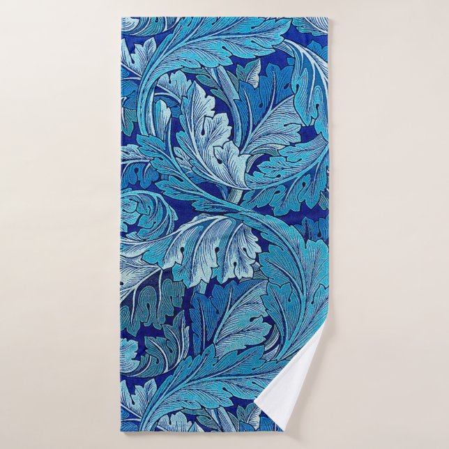Acanthus Blue, William Morris (Serviette de bain)