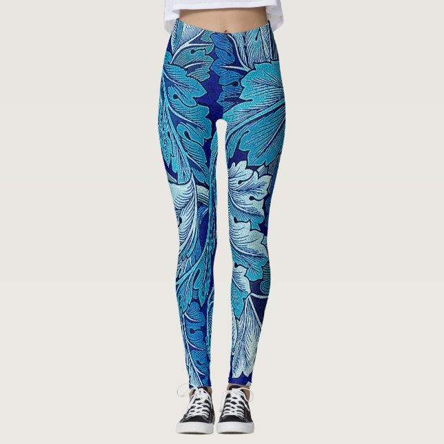 Acanthus Blue, William Morris Leggings (Vorderseite)