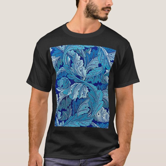Acanthus Blue, William Morris T-Shirt (Vorderseite)