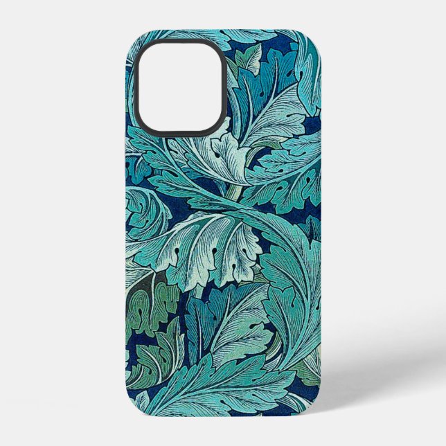 Acanthus Grün, William Morris iPhone 12 Hülle (Rückseite)