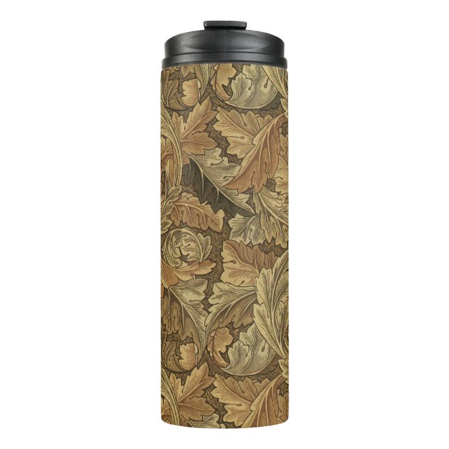 Acanthus Leaves by William Morris, Antique Textile Thermosbecher (Vorderseite)