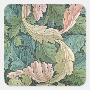 "Acanthus" Tapetenentwurf, 1875 Quadratischer Aufkleber