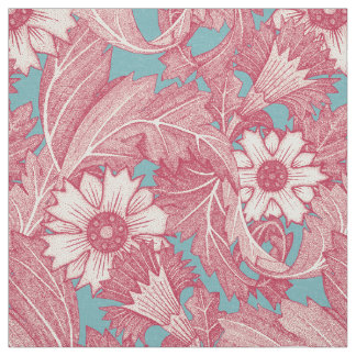 Acanthus viva magenta türkis stoff