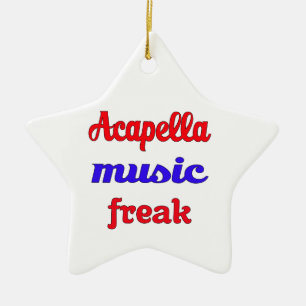 Acapella Musik-Freak Keramik Ornament