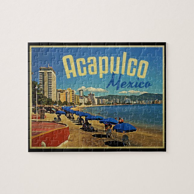 Acapulco Mexico Vintage Travel (Horizontal)