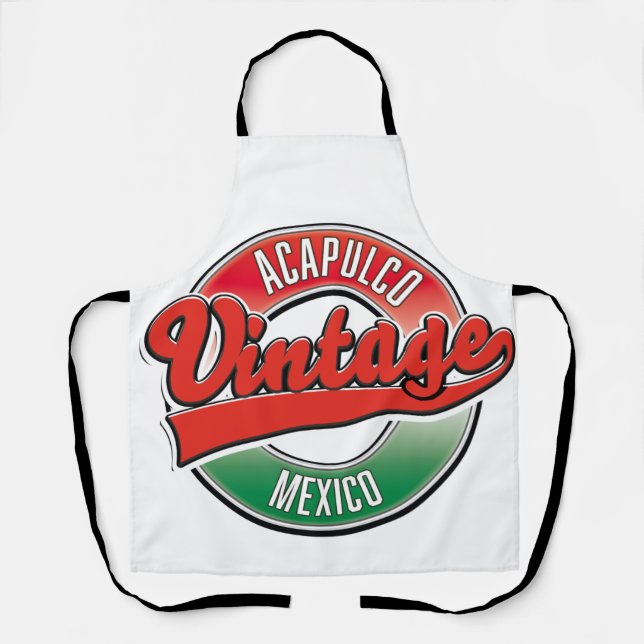 Acapulco Mexico Vintages Logo Schürze (Vorderseite)