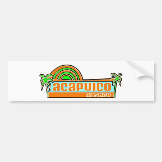 Acapulco, Mexiko Autoaufkleber (Vorne)