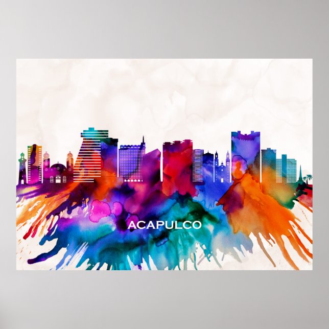 Acapulco Skyline Poster (Vorne)