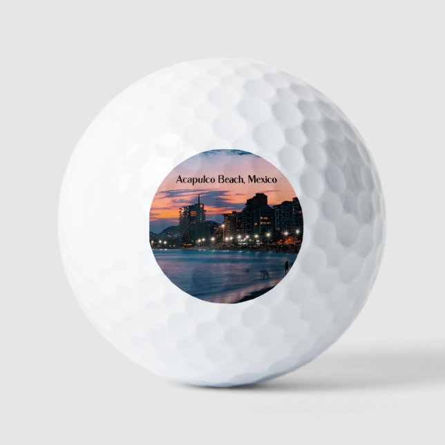 Acapulco-Strand, Mexiko Golfball (Vorderseite)