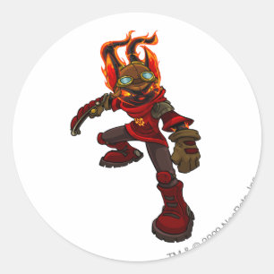 Acara Moltara Player Runder Aufkleber