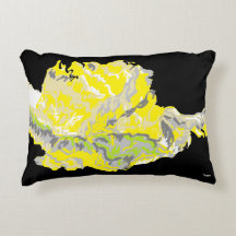 Accent Coussin 16 po x Rose jaune 12 po