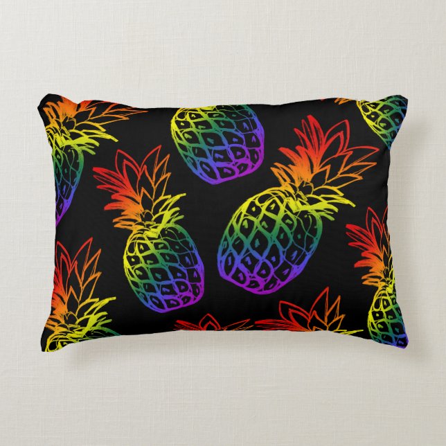 Accent Coussin est doté d'un vif ananas arc en cie (Devant)