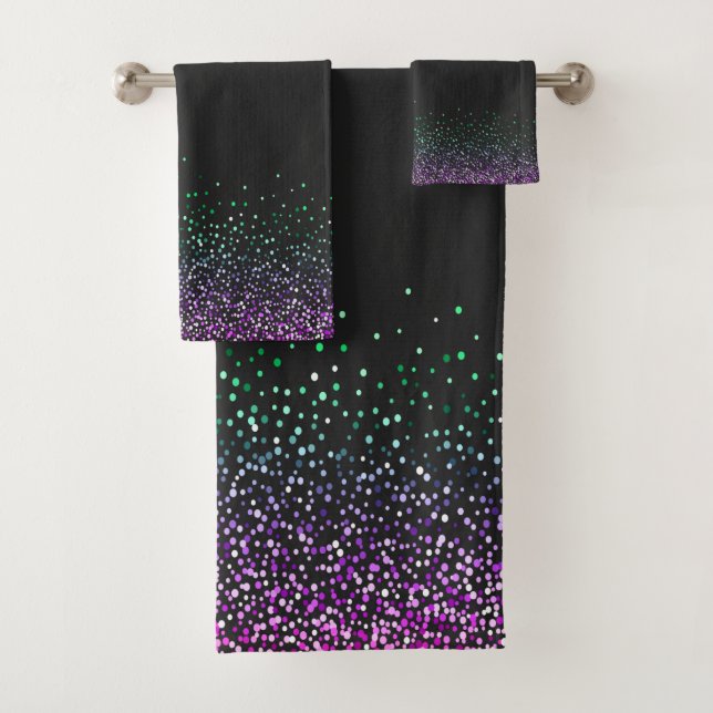 Accent de Parties scintillant couleur noire (En situation)
