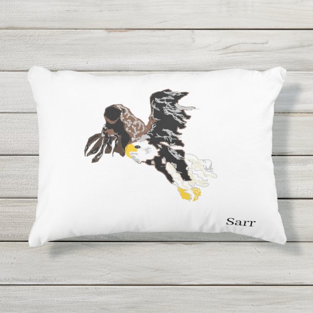 Accent Pillow : Bald Eagle Kissen Für Draußen (Vorderseite)