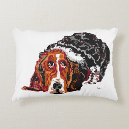 Accent Pillow : BASSET HOUND DOG Dekokissen