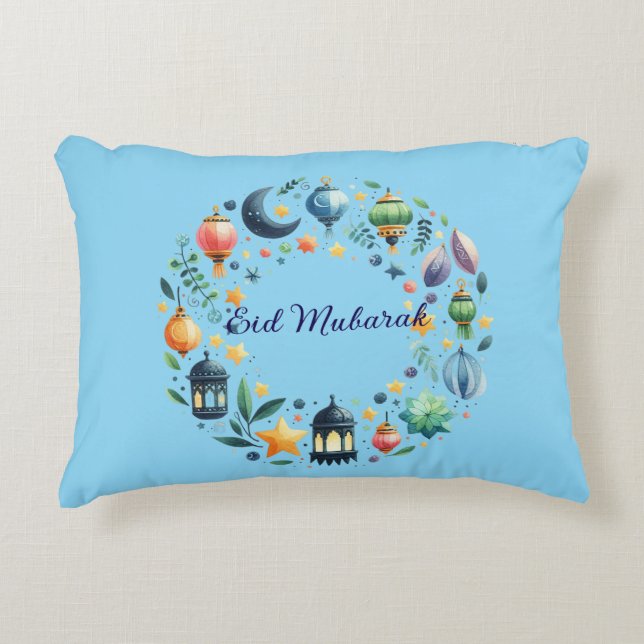 Accent Pillow-Eid Mubarak  Accent Pillow Dekokissen (Vorderseite)