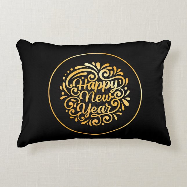 Accent Pillow- Happy New Year 2026 Dekokissen (Vorderseite)