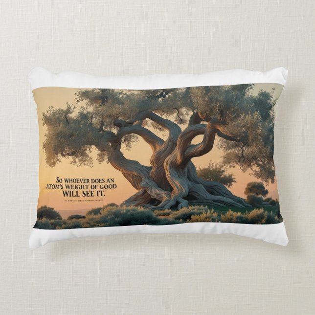 Accent Pillow-Islamic Olive Tree Pillow Dekokissen (Vorderseite)