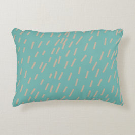 Accent Pillow - Modernes Blumendesign in Beige und Dekokissen