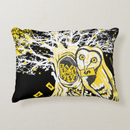 Accent Pillow – Urban Tree Owl & Wealth Surreal  Dekokissen