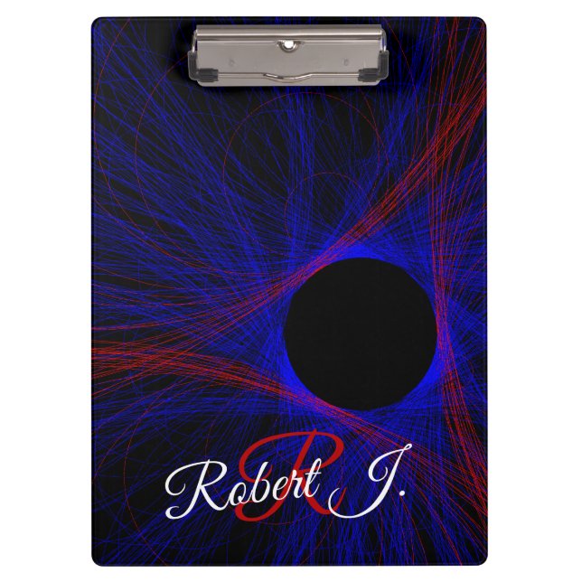 Accented Triangle Geometric Clipboard Klemmbrett (Vorderseite)