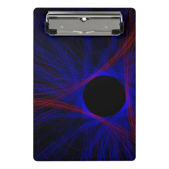 Accented Triangle Geometric Mini Clipboard Klemmbrett (Vorderseite)