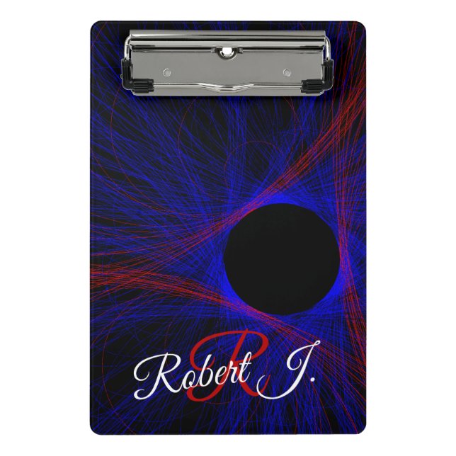 Accented Triangle Geometric Mini Clipboard Klemmbrett (Vorderseite)