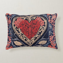Accentuation Coussin carré. art de coeur