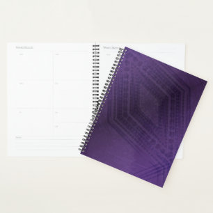 Acceptation Motif Boho violet écectique