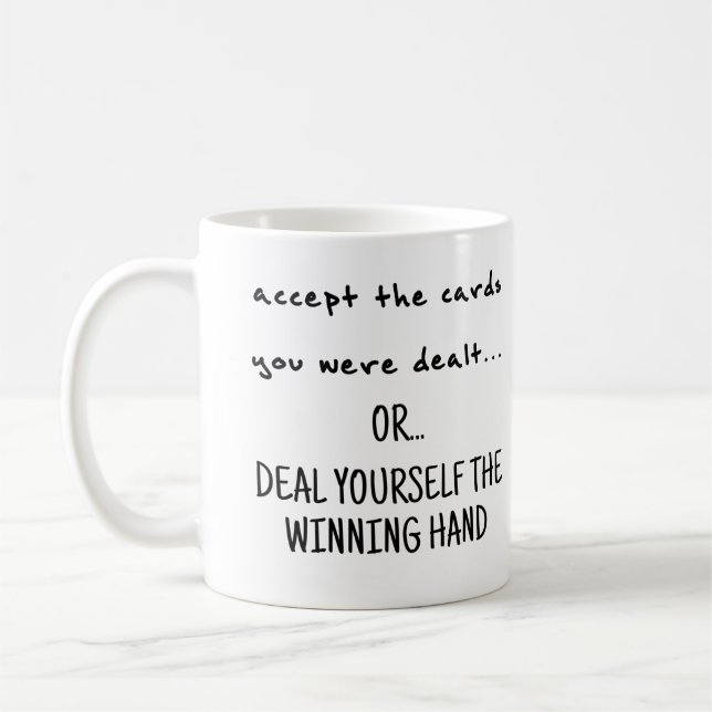 Acceptez Les Cartes Ou Traitez Une Mug À Café À La (Gauche)