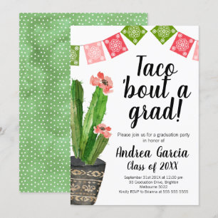 Accès de taco un diplômé, invitation d'obtention